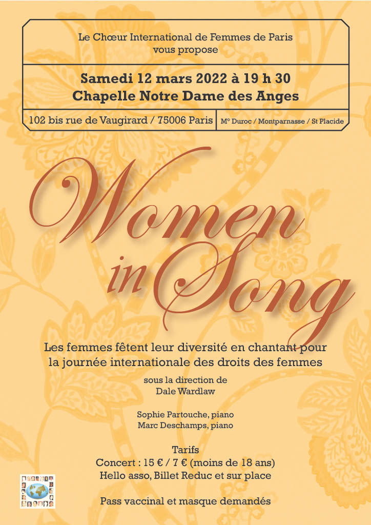 12/03/2022 Concert Women in Song