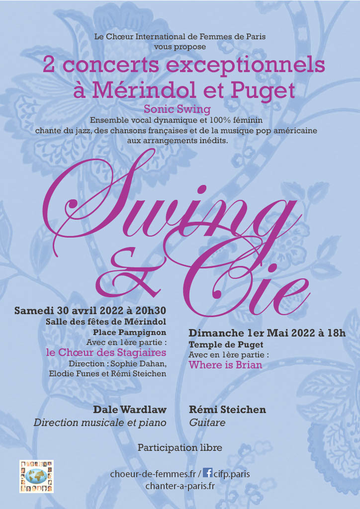 Concert Swing & Cie le 30 avril 2022